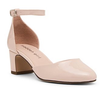 madden girl Charming Big Kids Girls' Block Heel Slip-On Dress Shoes