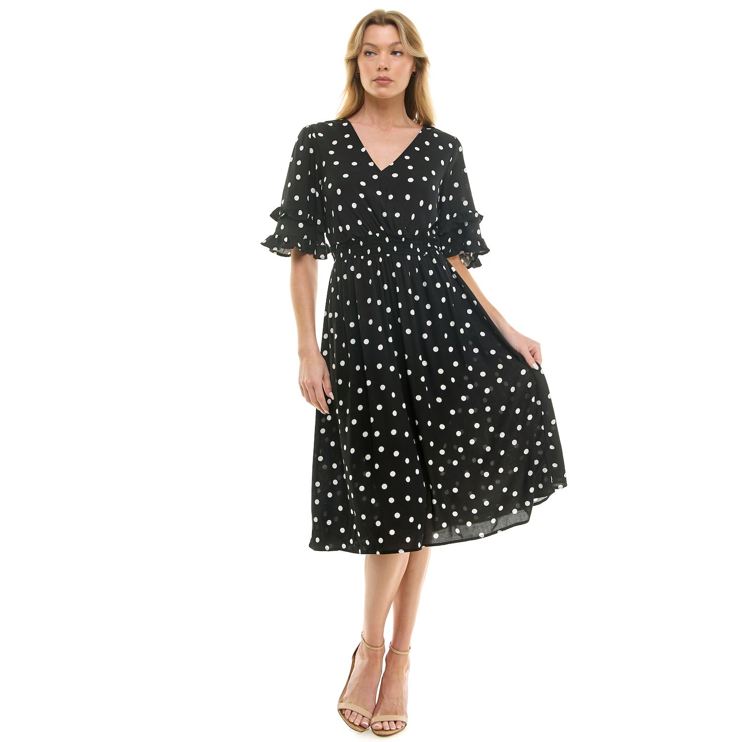 Женские платья Luxology Smocked Waist Surplice Dress