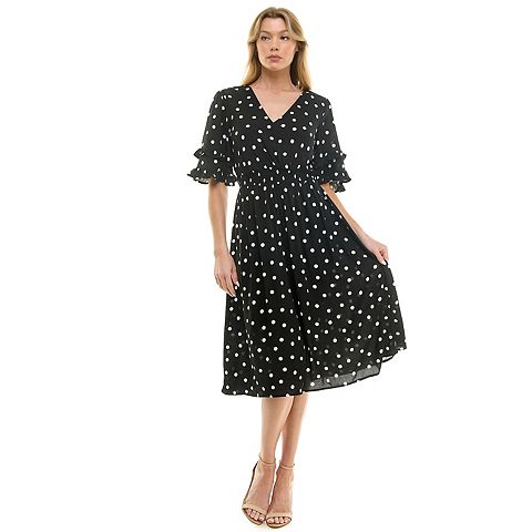 Женские платья Luxology Women's Luxology Smocked Waist Surplice Dress