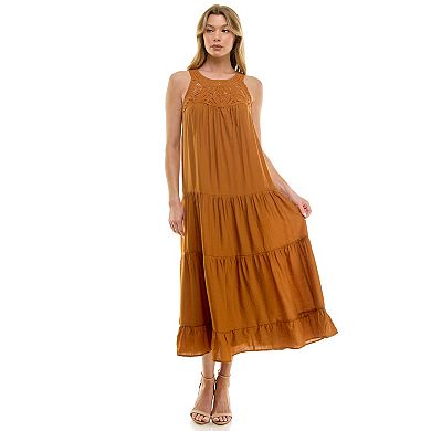 Women's Luxology Woven Tiered Maxi Dress
