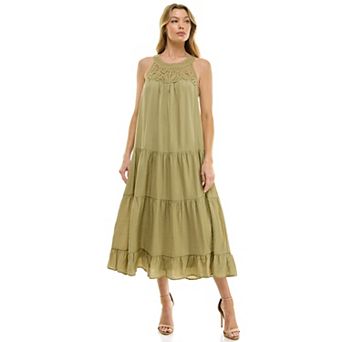 Women's Luxology Woven Tiered Maxi Dress