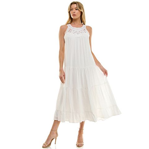 Женские платья Luxology Women's Luxology Woven Tiered Maxi Dress
