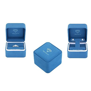 NaturaLux™ 14k Gold 2 3/4 Carat T.W. Lab-Grown Diamond Oval Halo Stud Earrings