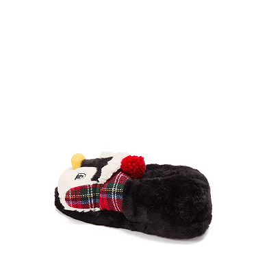 Dearfoams Kids Emery Critter Closed Back Slippers