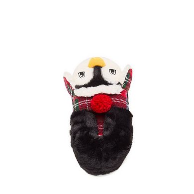 Dearfoams Kids Emery Critter Closed Back Slippers