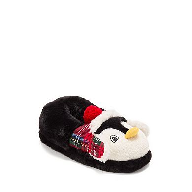 Dearfoams Kids Emery Critter Closed Back Slippers