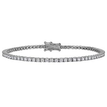 NaturaLux™ 14k Gold 2 1/4 Carat T.W. Lab-Grown Diamond Tennis Bracelet