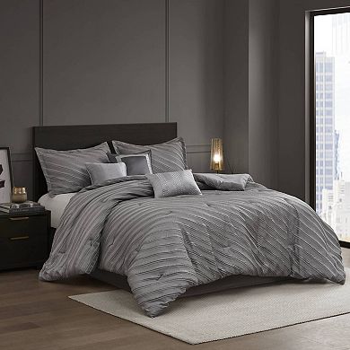 Madison Park Reeve 7-piece Comforter Set with Throw Pillows