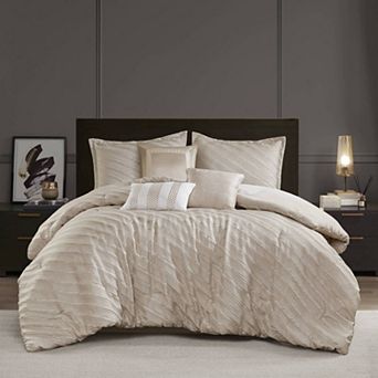 Madison Park Reeve 7 pc Comforter Set with Throw Pillows
