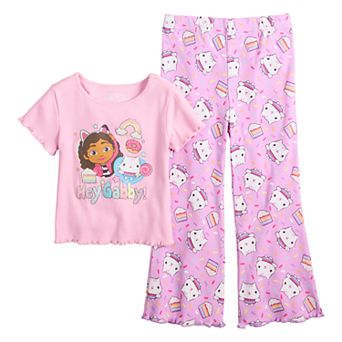 Girls 4-12 Gabby's Dollhouse Hey Gabby Graphic Tee & Pants Set