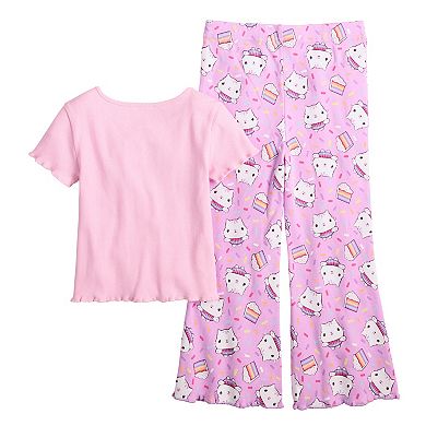Girls 4-12 Gabby's Dollhouse Hey Gabby Graphic Tee & Pants Set