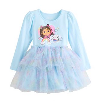 Baby & Toddler Girl Gabby's Dollhouse Rainbows And Lollipops Tiered Tutu Dress