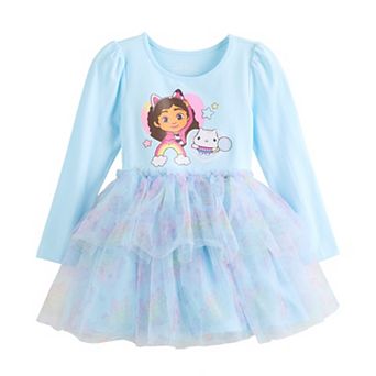 Baby & Toddler Girl Gabby's Dollhouse Rainbows And Lollipops Tiered Tutu Dress