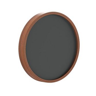 Merrick Lane Mulberry Set Of 2 Round Magnetic Chalkboards With Solid Wood Frame