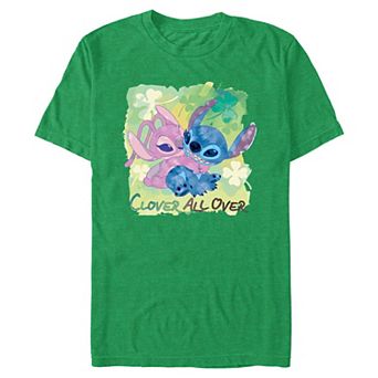 Disney's Lilo & Stitch Clover All Over Big & Tall Graphic Tee