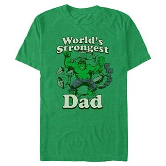 Big & Tall Marvel Hulk World's Strongest Dad Graphic Tee