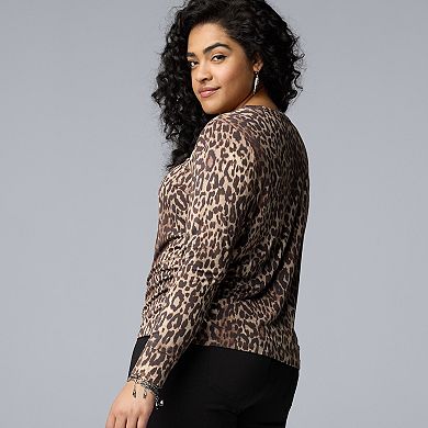 Plus Size Simply Vera Vera Wang Crewneck Tee