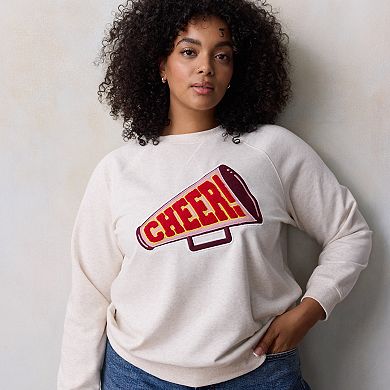 Plus Size LC Lauren Conrad Long Sleeve Sweatshirt