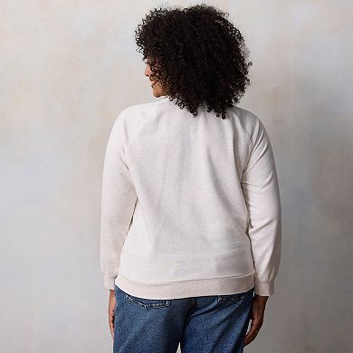 Plus Size LC Lauren Conrad Long Sleeve Sweatshirt