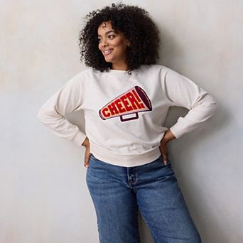 Plus Size LC Lauren Conrad Long Sleeve Sweatshirt