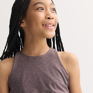 Girls 7-16 FLX Brushed High Neck Tank Top