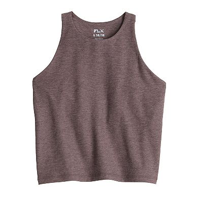Girls 7-16 FLX Brushed High Neck Tank Top
