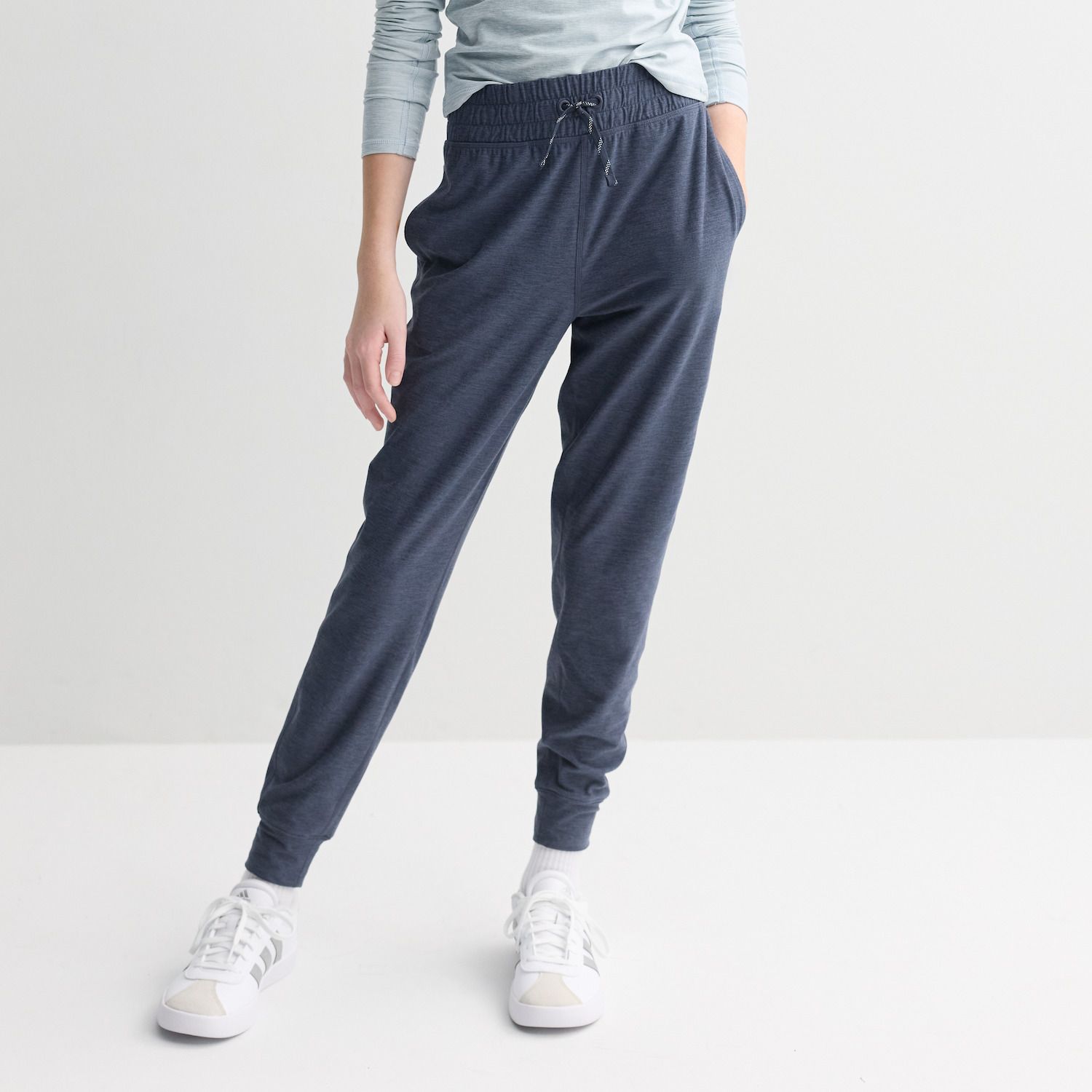 Брюки FLX Mid Rise Joggers для девочек, цвет: Сливовый — фото 1