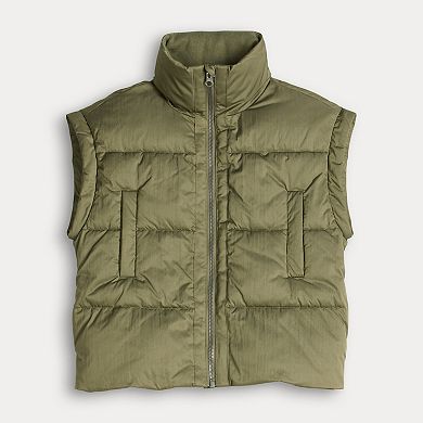 Girls 7-16 FLX Oversized Quilted Vest
