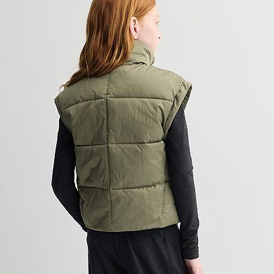 Girls 7-16 FLX Oversized Quilted Vest