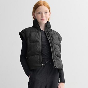 Girls 7-16 FLX Oversized Quilted Vest