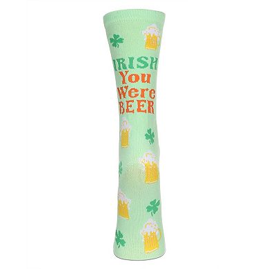 Women's Irish You Were Beer Greeting Card Socks
