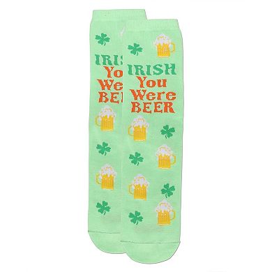 Women's Irish You Were Beer Greeting Card Socks