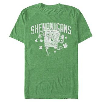 Big & Tall SpongeBob SquarePants Happy Shenanigans Graphic Tee