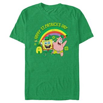 Big & Tall SpongeBob SquarePants Happy Saint Patrick's Day Graphic Tee
