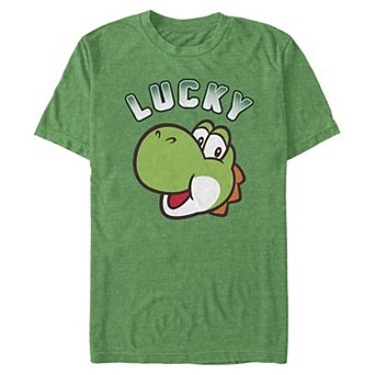 Big & Tall Super Mario Bros Yoshi Lucky Graphic Tee