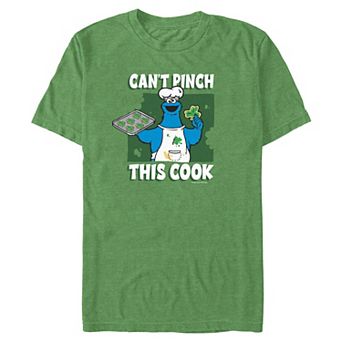 Big & Tall Sesame Street Cookie Monster Can't Pinch This Cook Graphic Tee