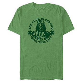 Big & Tall Star Wars Darth Vader The Luck Is Strong With This One Graphic Tee