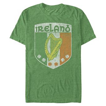 Big & Tall Ireland Flag Badge Graphic Tee