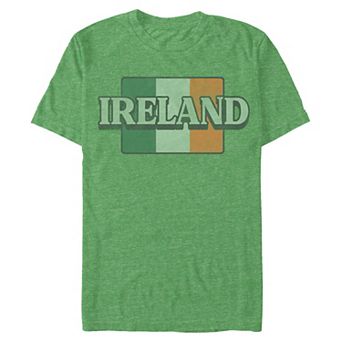 Big & Tall Ireland Flag With Name Graphic Tee