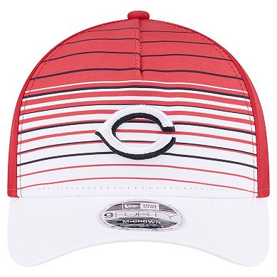 Men's New Era Red Cincinnati Reds Gradient 9FORTY M-Crown Adjustable Hat