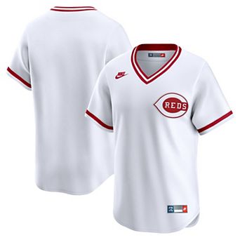 Men's Nike White Cincinnati Reds Throwback Cooperstown Collection Limited Jersey