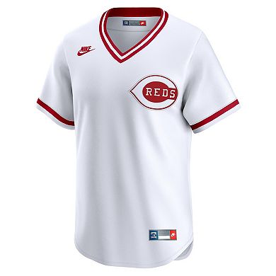 Men's Nike White Cincinnati Reds Throwback Cooperstown Collection Limited Jersey