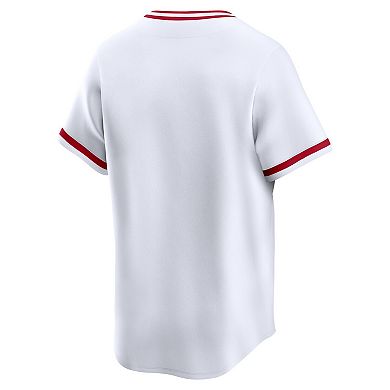 Men's Nike White Cincinnati Reds Throwback Cooperstown Collection Limited Jersey