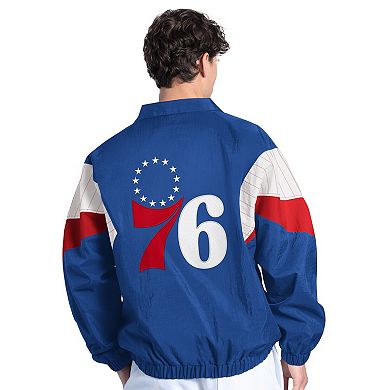 Men's Starter Royal Philadelphia 76ers Yard Line Full-Zip Jacket