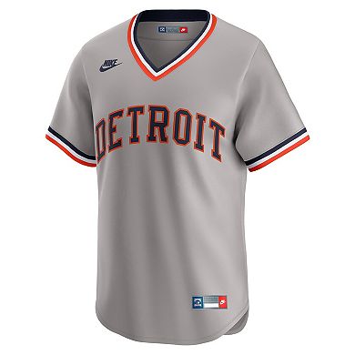 Men's Nike Gray Detroit Tigers Cooperstown Collection Limited Jersey