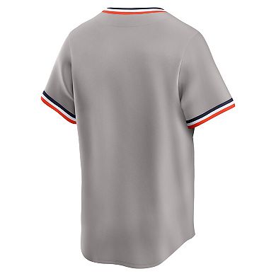 Men's Nike Gray Detroit Tigers Cooperstown Collection Limited Jersey