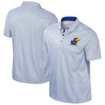 Men's Colosseum Royal Kansas Jayhawks Big & Tall Marty Rival Polo