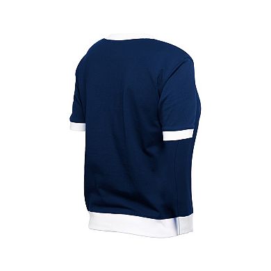 Women's�New Era Navy New York Yankees Game Day Rhinestone V-Neck T-Shirt