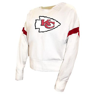 Women's�Fanatics White Kansas City Chiefs Plus Size Fleece Pullover Sweatshirt