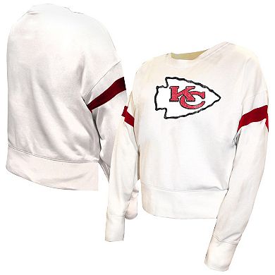 Women's�Fanatics White Kansas City Chiefs Plus Size Fleece Pullover Sweatshirt